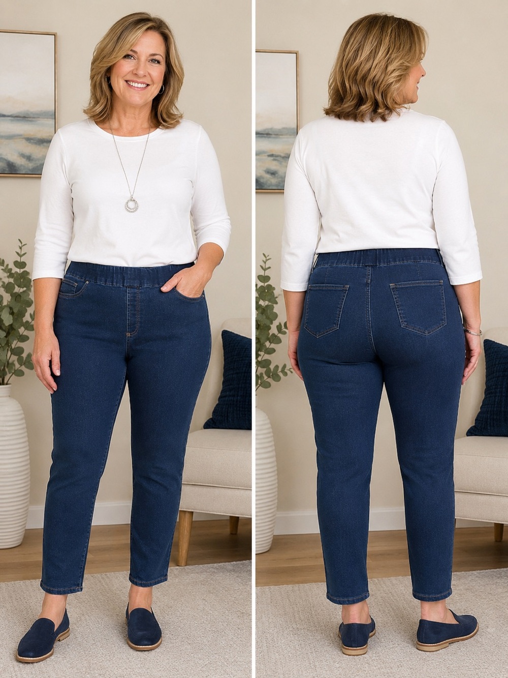 Chicos pull on jeans women’s size 16-18 Chicos 3